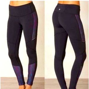 Prana Kaleidoscopic Ergo Leggings, Size Medium, Reflective